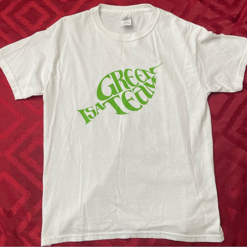 ISA Green Team White T-Shirt Size Medium Youth